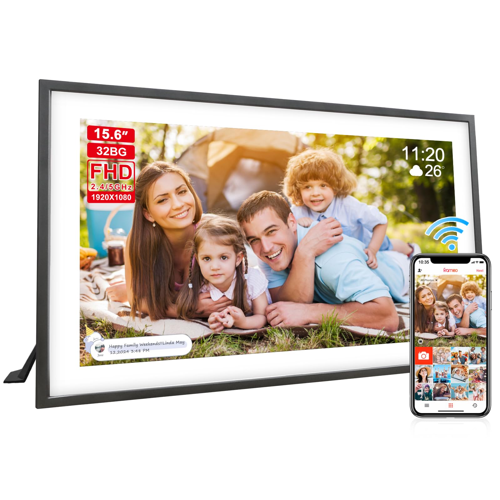 Amazon.com : Digital Picture Frame 15.6 Inch Large Frameo Digital